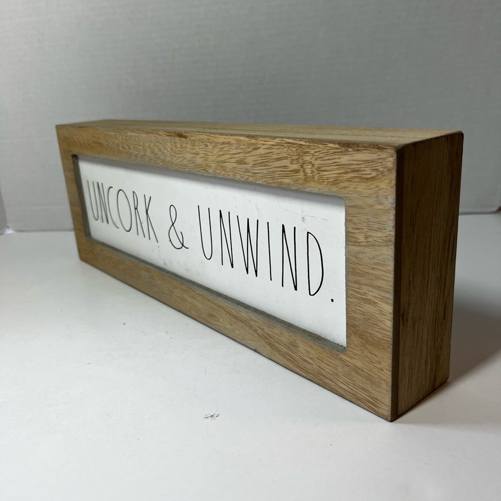 Rae Dunn - UNCORK & UNWIND - Wood